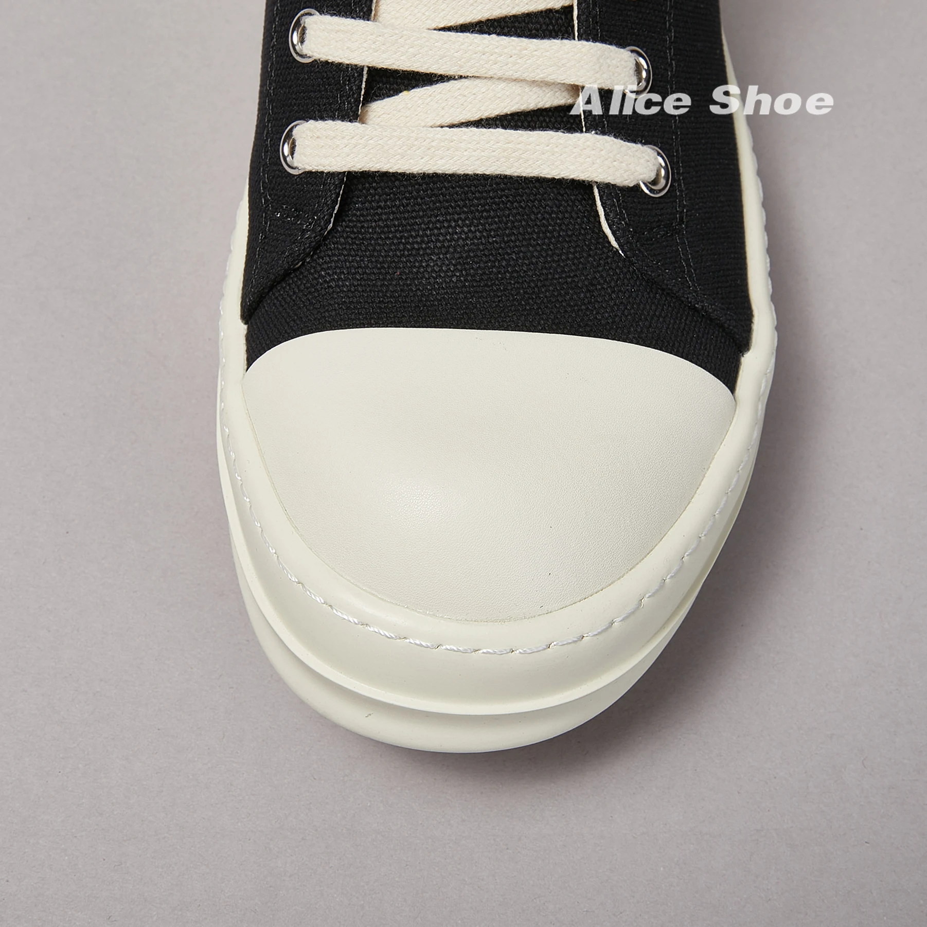 Brand Men Shoe Canvas Low Top Women Sneaker Quality Black Lace Up Designer Luxury Punk Trainer Street Platform Casual Flat Shoe