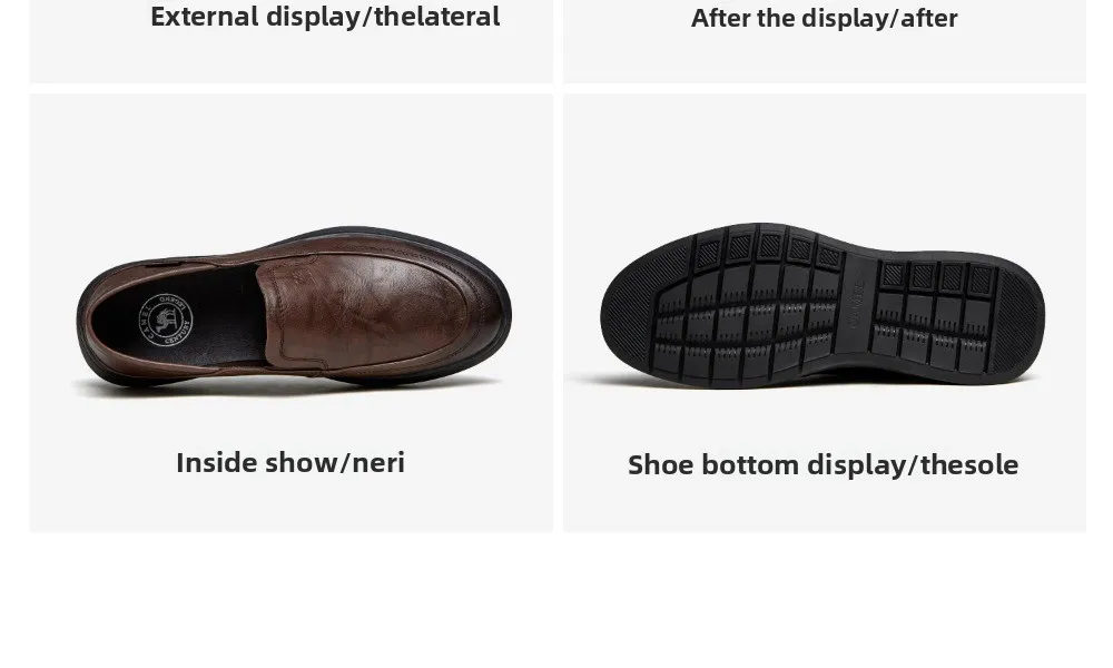 Golden Camel Men's Casual Shoes Comfortable Non-slip Leather Soft Sole Walking Flats 2026 New Men Business Lightweight Loafers