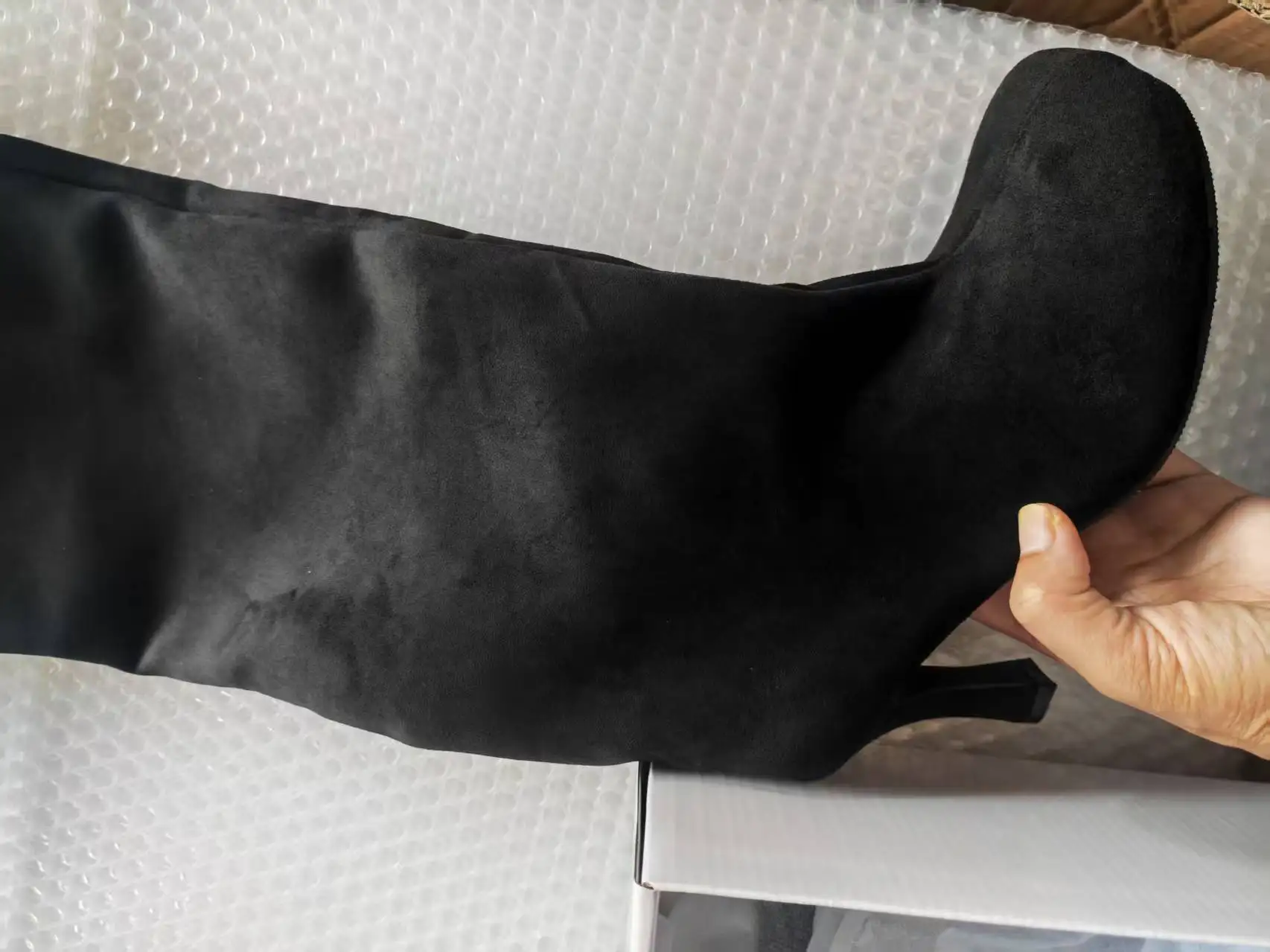 Aneikeh Street Punk Style Round Toe Women Knee-High Boots Sexy Thin Heels Shoes Winter Female Modern Long Booties
