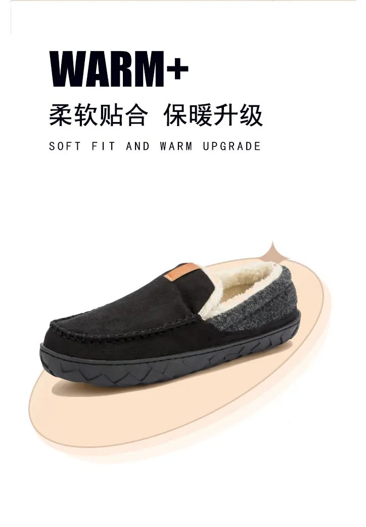 2025 Men Home Cotton Shoes Classic Fashion Warm Ankle Boots for Men Fluffy Plush Padded Slippers For Man Super Soft Slippers
