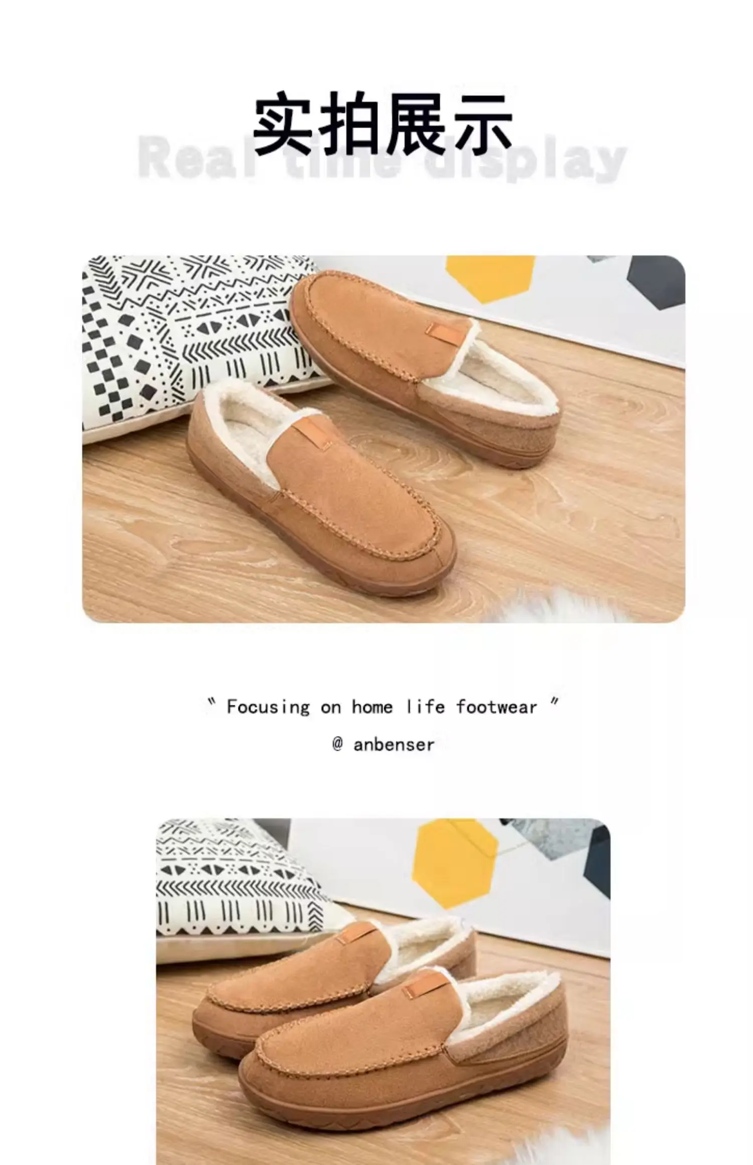 2025 Men Home Cotton Shoes Classic Fashion Warm Ankle Boots for Men Fluffy Plush Padded Slippers For Man Super Soft Slippers