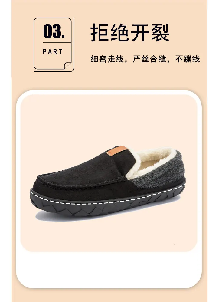 2025 Men Home Cotton Shoes Classic Fashion Warm Ankle Boots for Men Fluffy Plush Padded Slippers For Man Super Soft Slippers
