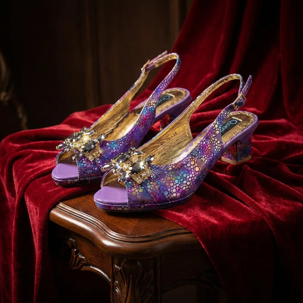 New Arrive Nigerian Women Heel Party Shoes and Bag Set Purple Colour Rhinestone Handbag Italian Design Wedding INS 2026