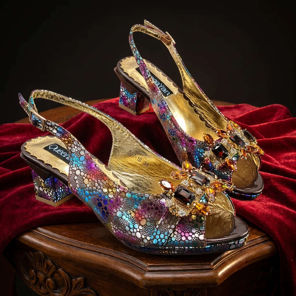 New Arrive Nigerian Women Heel Party Shoes and Bag Set Purple Colour Rhinestone Handbag Italian Design Wedding INS 2026