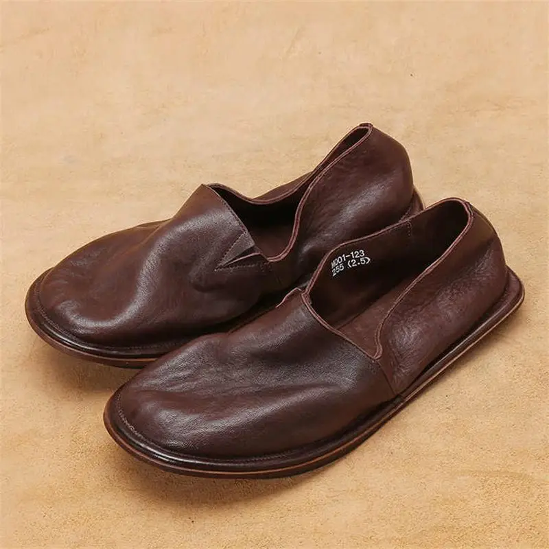 Men's shoes 2026 spring/summer fisherman's shoes soft leather men's shoes soft leather lazy shoes casual leather shoes men