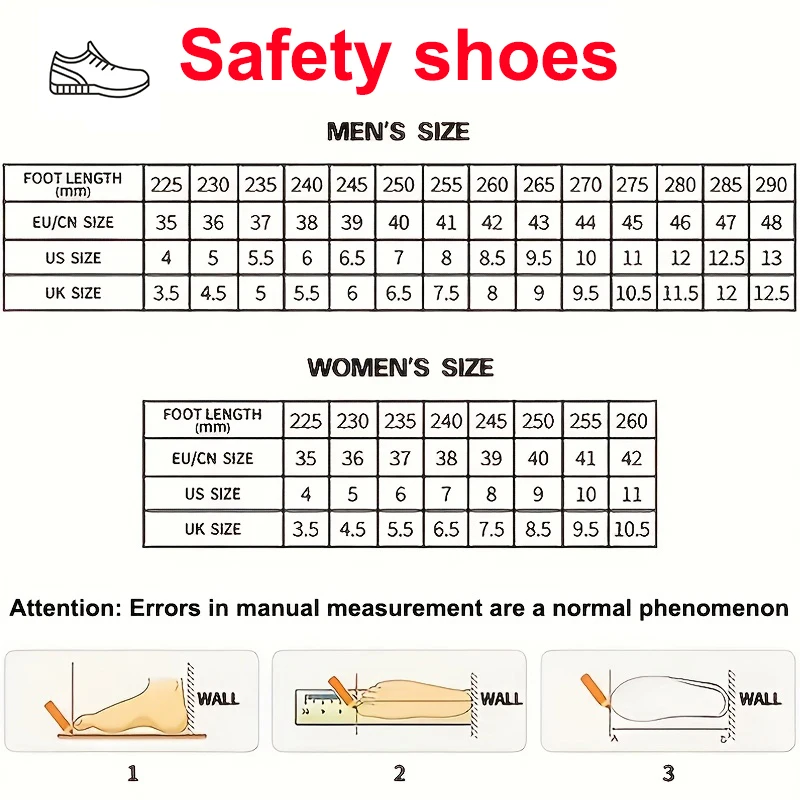 High-top Knob-button Safety Shoes for Men and Women, Protective Shoes, Work Shoes, Industrial and Mining Boots, Anti-smashing