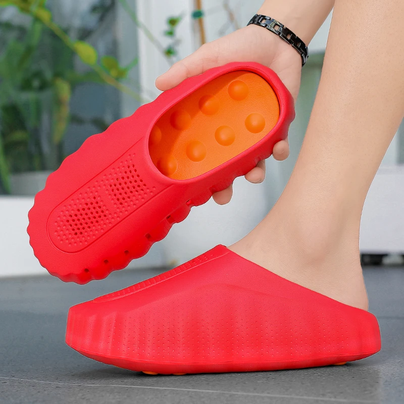 Brand Men Slippers Shoes Fashion Summer Non-Slip Male Sandals Water Shoes Slides 286 2026 Outdoor Womens Beach Shoes Slipper Man
