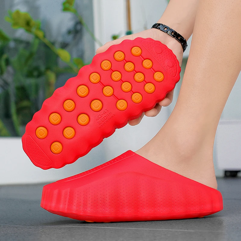 Brand Men Slippers Shoes Fashion Summer Non-Slip Male Sandals Water Shoes Slides 286 2026 Outdoor Womens Beach Shoes Slipper Man