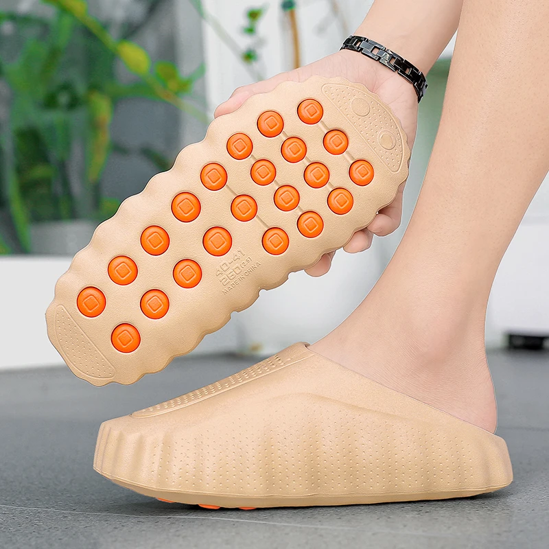 Brand Men Slippers Shoes Fashion Summer Non-Slip Male Sandals Water Shoes Slides 286 2026 Outdoor Womens Beach Shoes Slipper Man