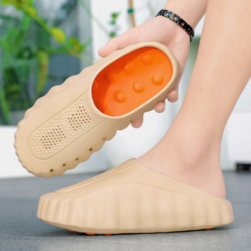 Brand Men Slippers Shoes Fashion Summer Non-Slip Male Sandals Water Shoes Slides 286 2026 Outdoor Womens Beach Shoes Slipper Man