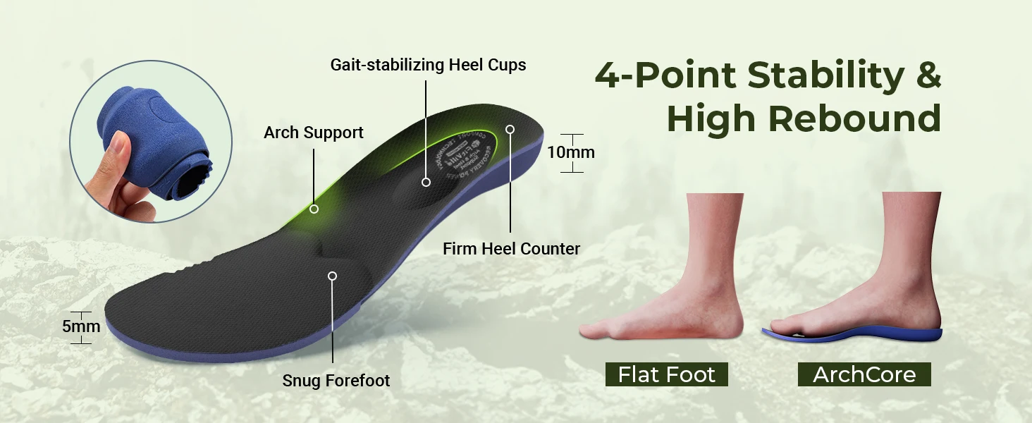 FitVille Men'S Wide Waterproof All-Terrain Hiking Trekking Shoes, Slip-Resistant Quick Lace Walking Trainers, Comfort Outdoor Sneakers For Travel, Camping, Running, Wide Feet & All Day Standing