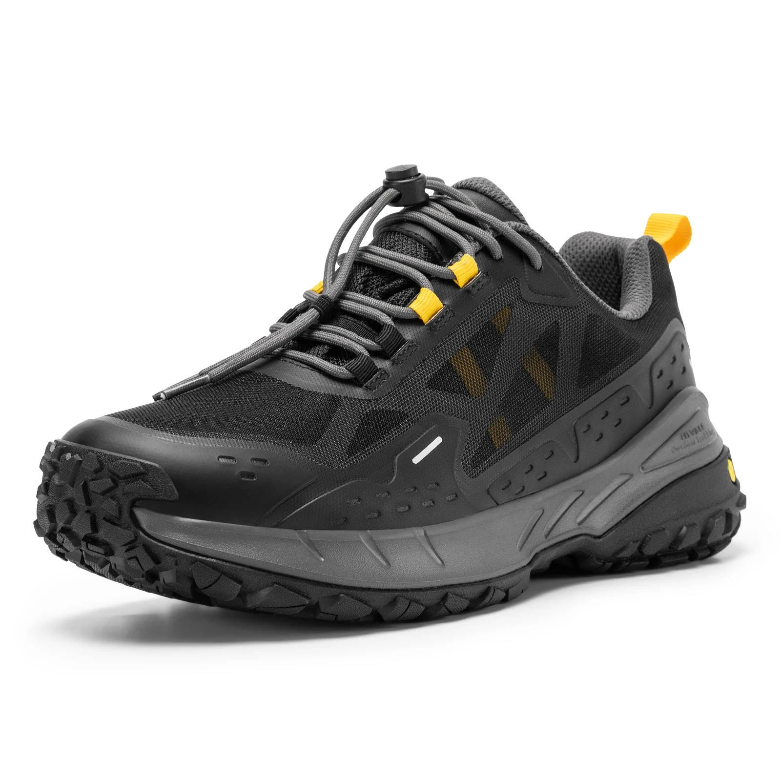 FitVille Men'S Wide Waterproof All-Terrain Hiking Trekking Shoes, Slip-Resistant Quick Lace Walking Trainers, Comfort Outdoor Sneakers For Travel, Camping, Running, Wide Feet & All Day Standing
