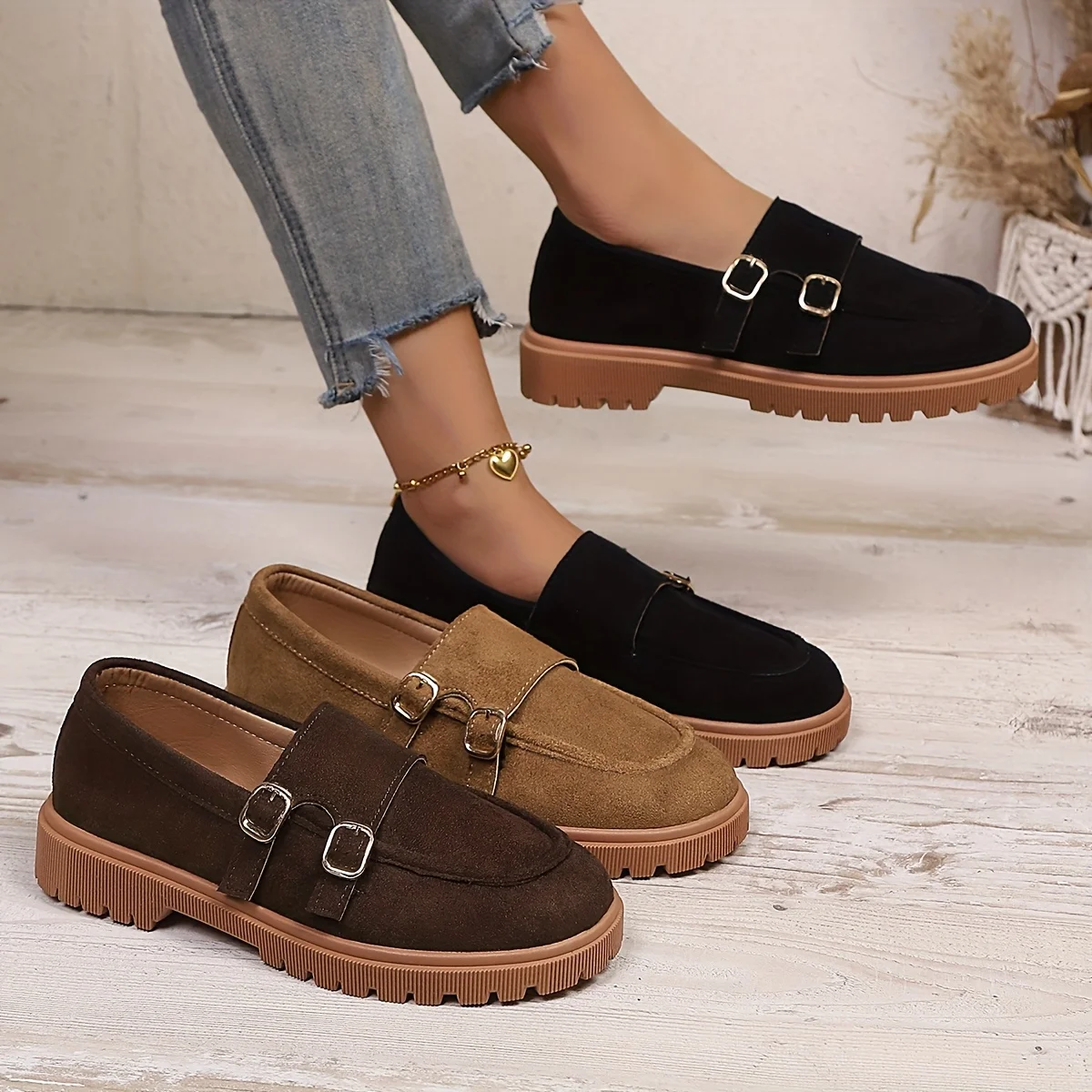 And Winter Comfortable Versatile Casual Commuting Loafers, Women Shoes Elegant Women Shoes Classy Lady Shoes