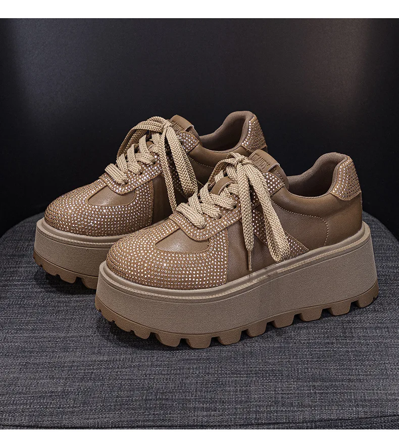 CICIYANG Winter Sneakers Platform Women Genuine Leather 2025 Autumn New Women German Training Shoes Non-slip Sneakers for Ladies