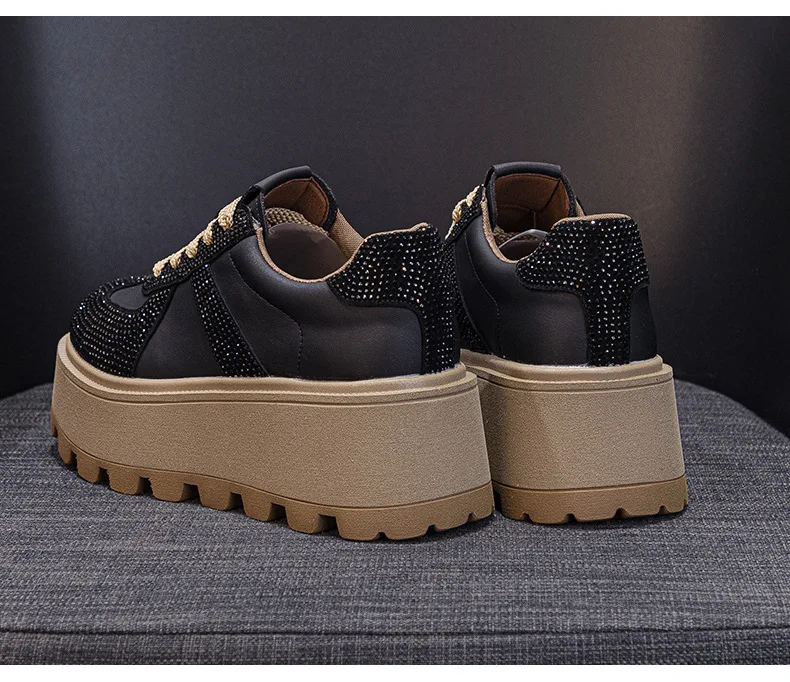 CICIYANG Winter Sneakers Platform Women Genuine Leather 2025 Autumn New Women German Training Shoes Non-slip Sneakers for Ladies