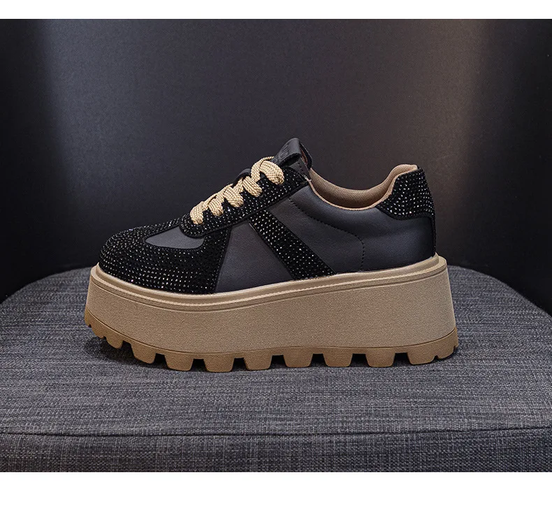 CICIYANG Winter Sneakers Platform Women Genuine Leather 2025 Autumn New Women German Training Shoes Non-slip Sneakers for Ladies