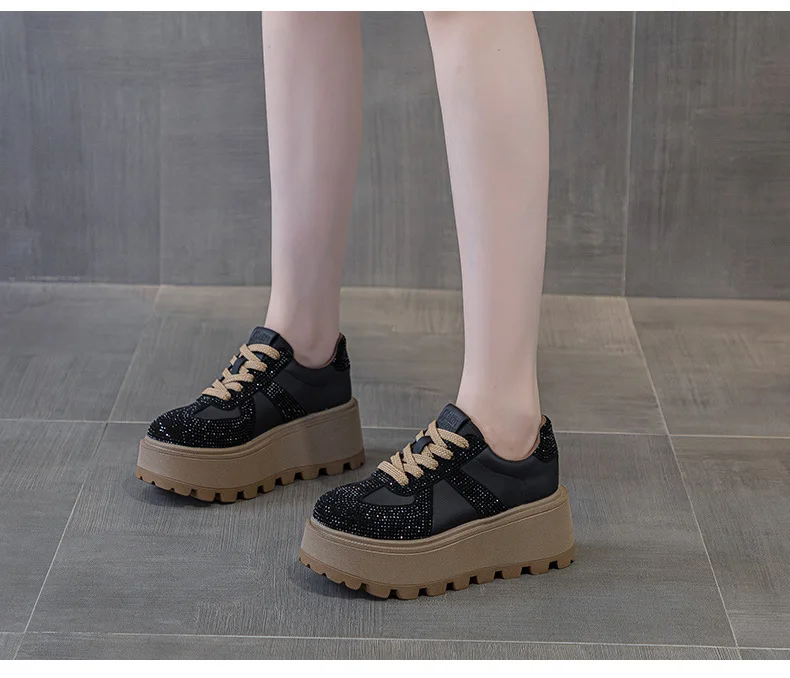 CICIYANG Winter Sneakers Platform Women Genuine Leather 2025 Autumn New Women German Training Shoes Non-slip Sneakers for Ladies