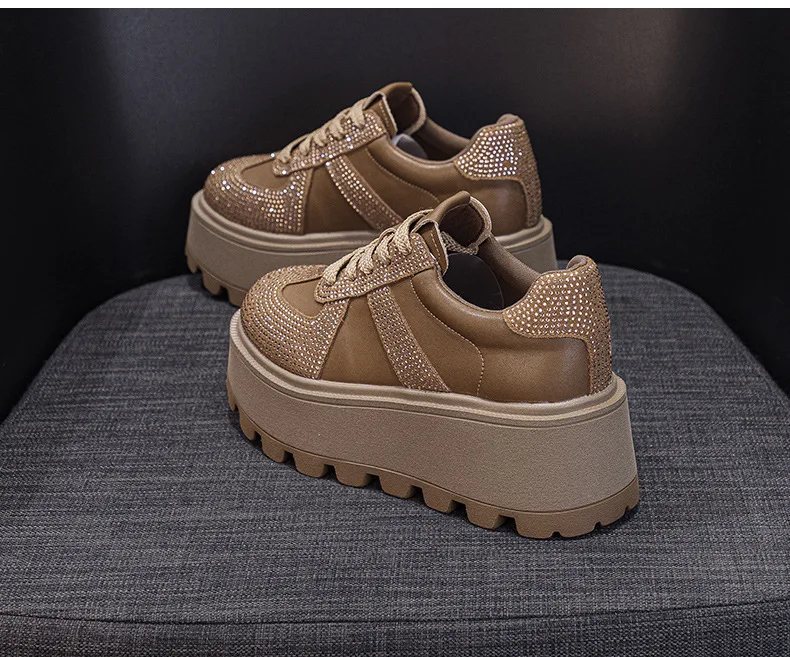 CICIYANG Winter Sneakers Platform Women Genuine Leather 2025 Autumn New Women German Training Shoes Non-slip Sneakers for Ladies