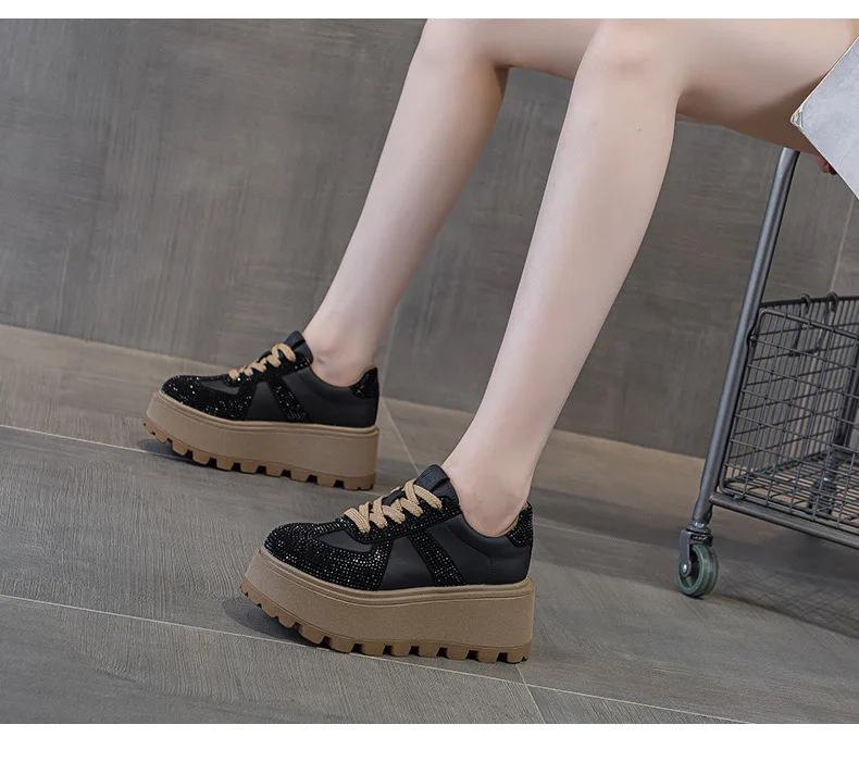 CICIYANG Winter Sneakers Platform Women Genuine Leather 2025 Autumn New Women German Training Shoes Non-slip Sneakers for Ladies