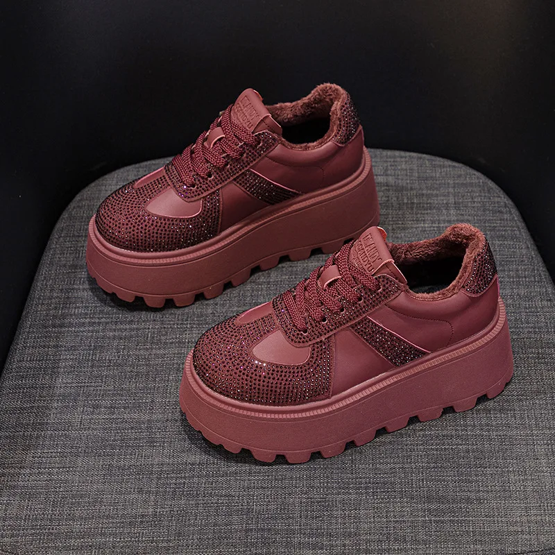 CICIYANG Winter Sneakers Platform Women Genuine Leather 2025 Autumn New Women German Training Shoes Non-slip Sneakers for Ladies