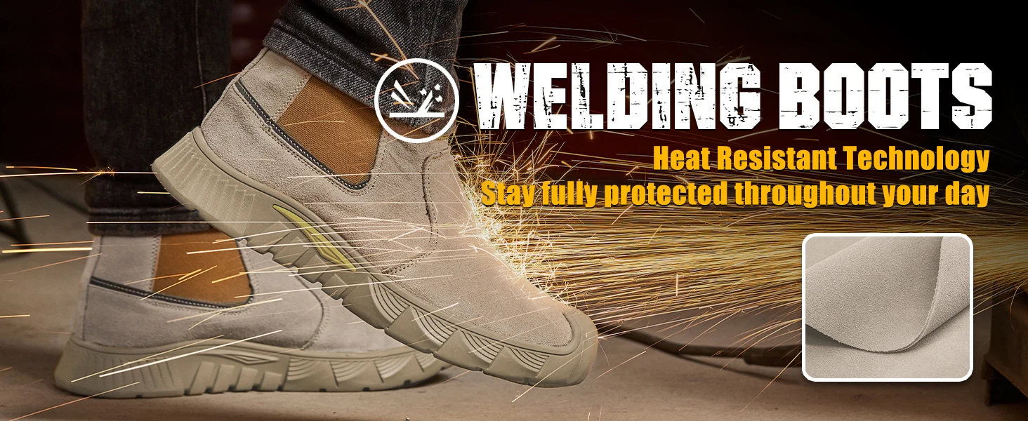 Factory Grade Men's Safety Shoes Comfort Men's Work Shoes Indestructible Puncture Proof Light Outdoor Work Boots