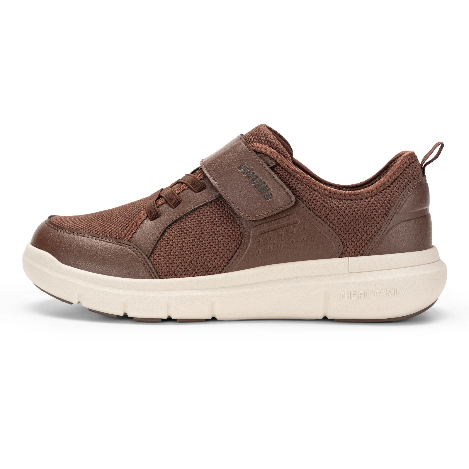 FitVille Wide Men'S Diabetic Walking Shoes Lightweight Non-Slip Breathable Casual Shoe For Swollen Feet Outdoor All Day Comfot
