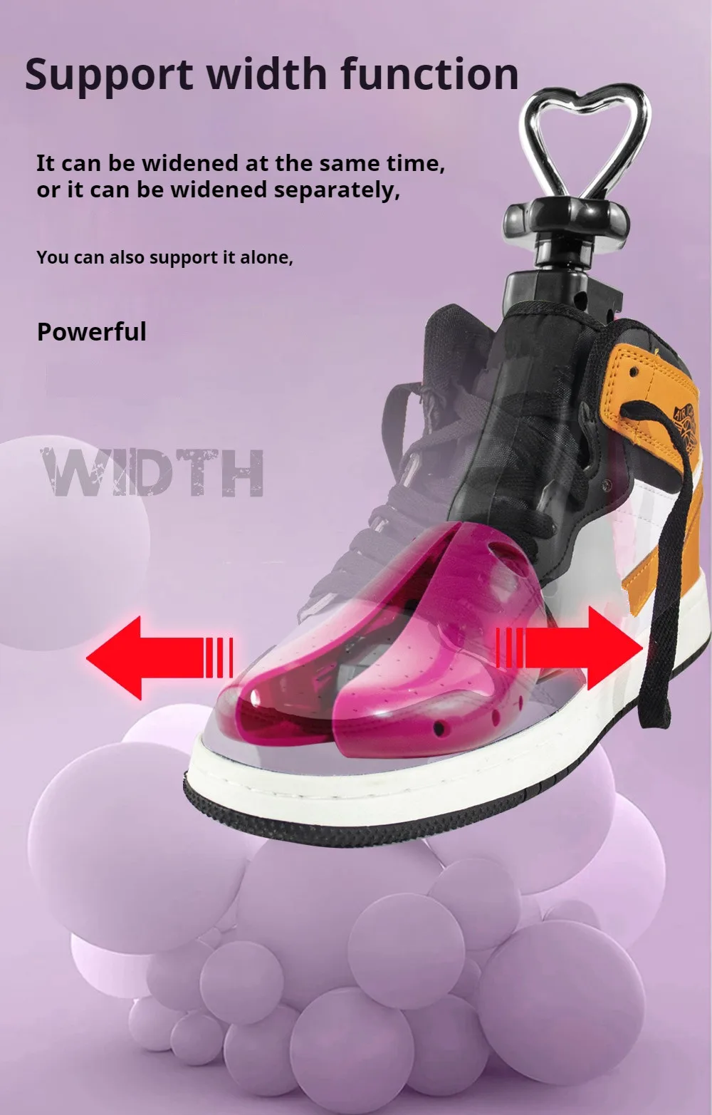 1Pair/2Pcs New High Top Shoe Stretcher Men Women Adjustable Length Width Shoe Tree Boots Sneakers Shoe Stretchers Shoe Trees