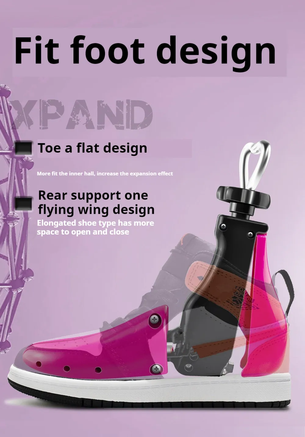 1Pair/2Pcs New High Top Shoe Stretcher Men Women Adjustable Length Width Shoe Tree Boots Sneakers Shoe Stretchers Shoe Trees