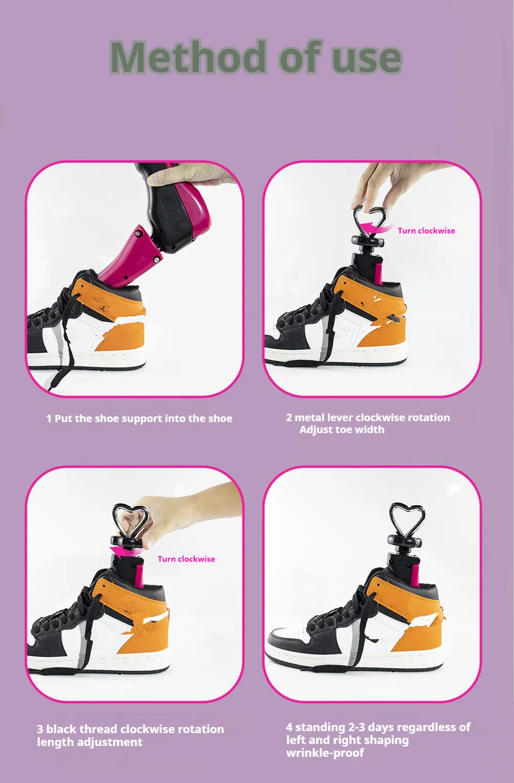 1Pair/2Pcs New High Top Shoe Stretcher Men Women Adjustable Length Width Shoe Tree Boots Sneakers Shoe Stretchers Shoe Trees