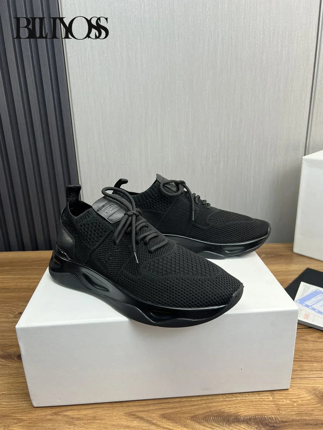 BLLIYOSS 1895 Shoes for Men 2025 new Cowhide splicing high weaving high-density flying weaving high quality Soft cowhide lining