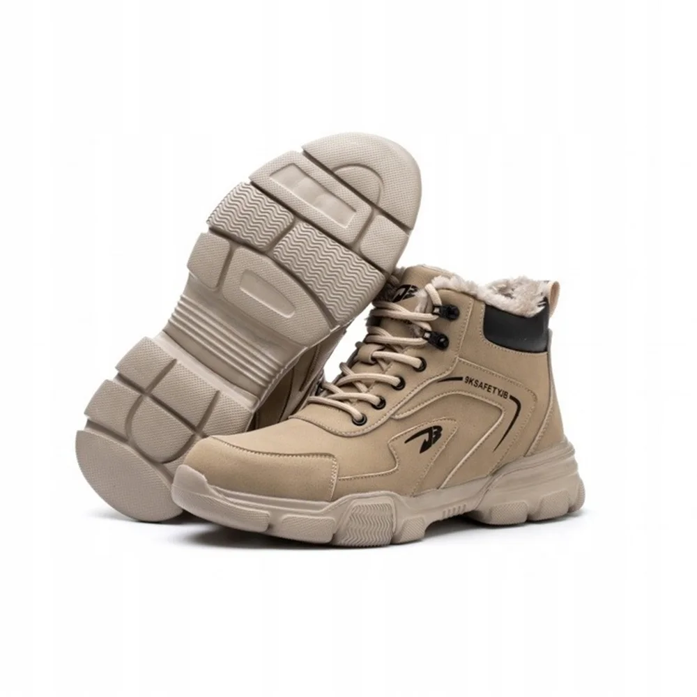 Men's Winter Insulated Work Boots Semi-Boots with Toe Cap S3 PPE Semi-Boots for Work