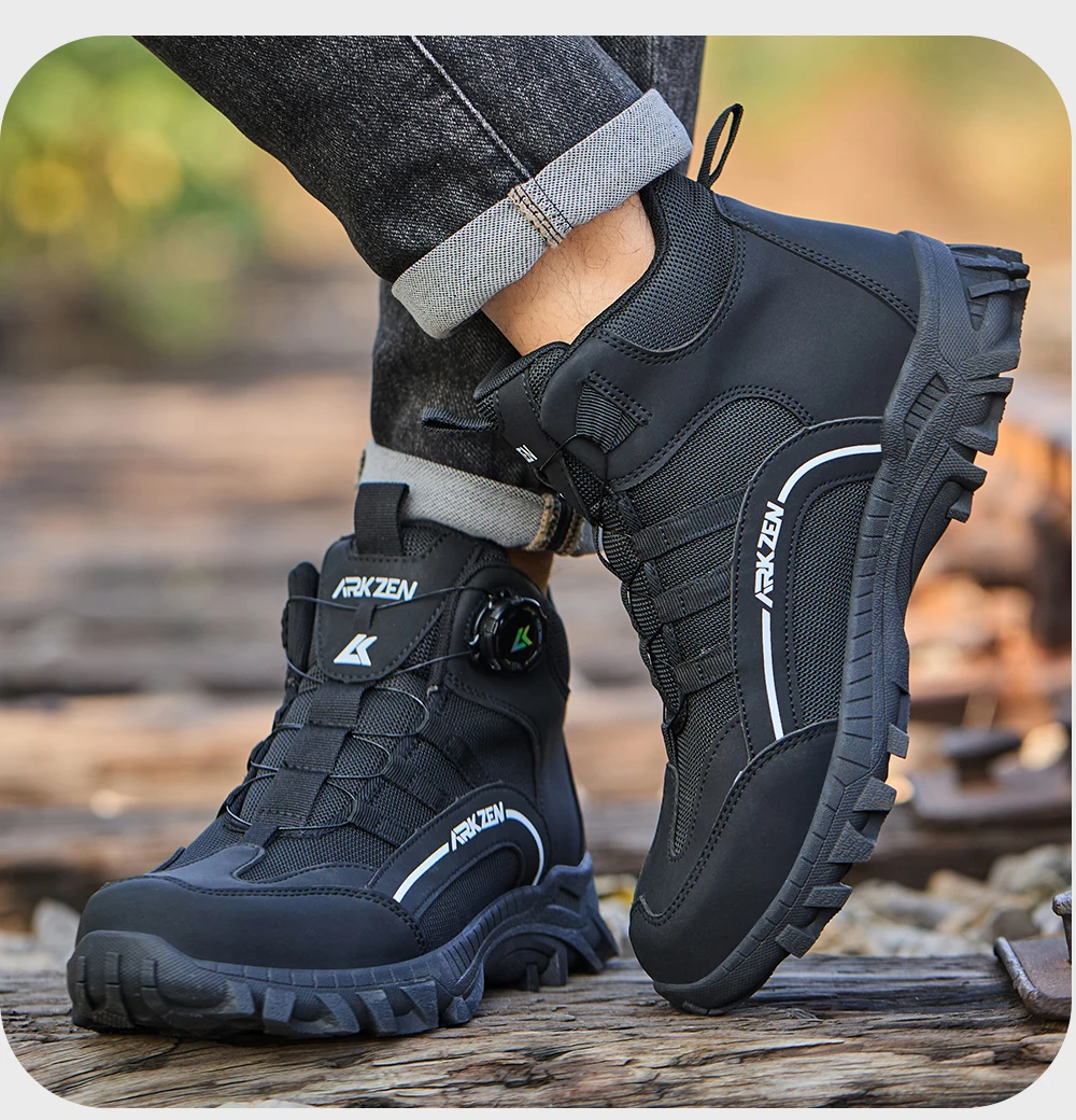 Male Indestructible Shoes Composite Toe Protection Shoes Security Puncture-Proof Work Sneakers Safety Boot for Engineers Men