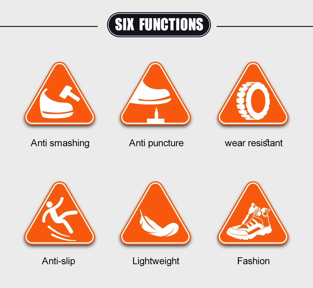 Male Indestructible Shoes Composite Toe Protection Shoes Security Puncture-Proof Work Sneakers Safety Boot for Engineers Men