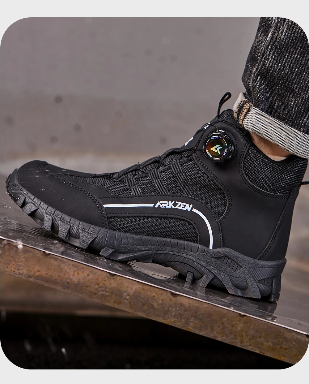 Male Indestructible Shoes Composite Toe Protection Shoes Security Puncture-Proof Work Sneakers Safety Boot for Engineers Men