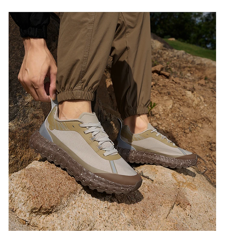 VIPOL Outdoor running shoes for men, high-quality cross-country sports casual shoes, netted mountaineering trendy shoes