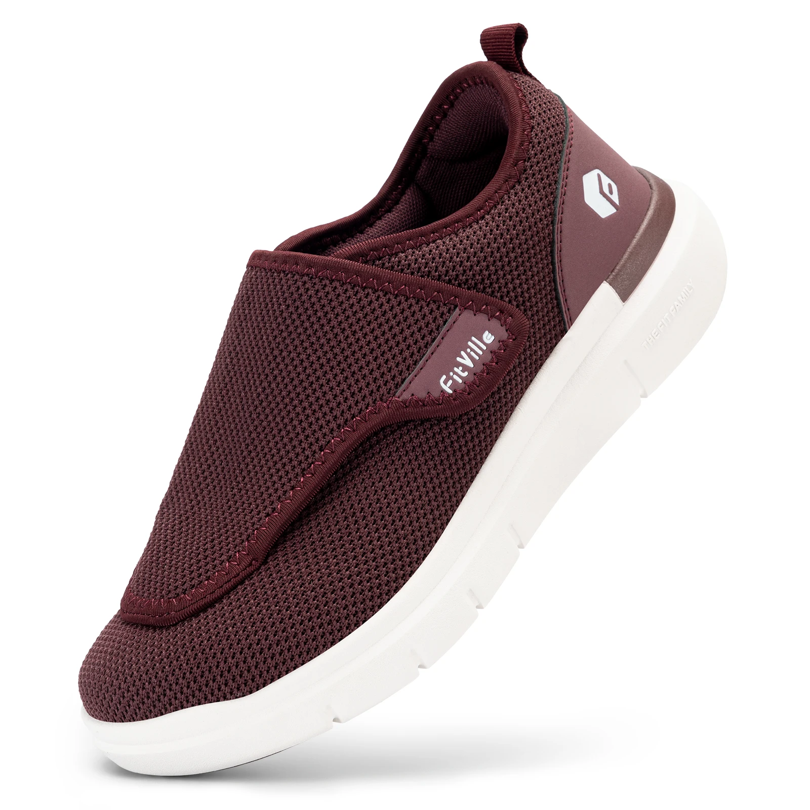 Fitville Wide Width Women's Diabetic Shoes Walking Shoes Casual Breathable for Elderly Swollen Feet Foot Pain Relief Neuropathy