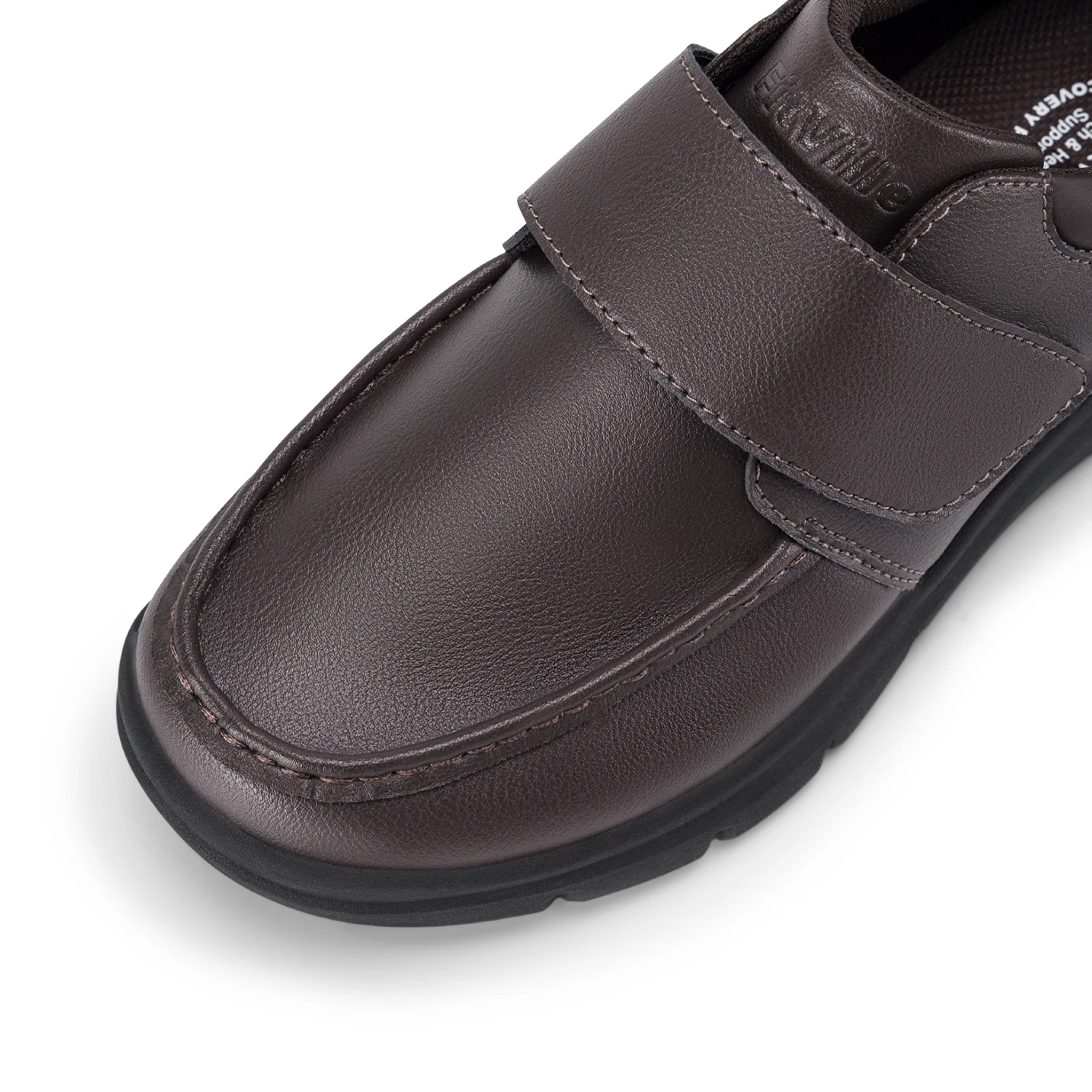 FitVille Wide Fit Men's Leather Shoes Diabetic Walking Shoes Oxford Shoes Formal Business Shoe Comfortable All Day Wear