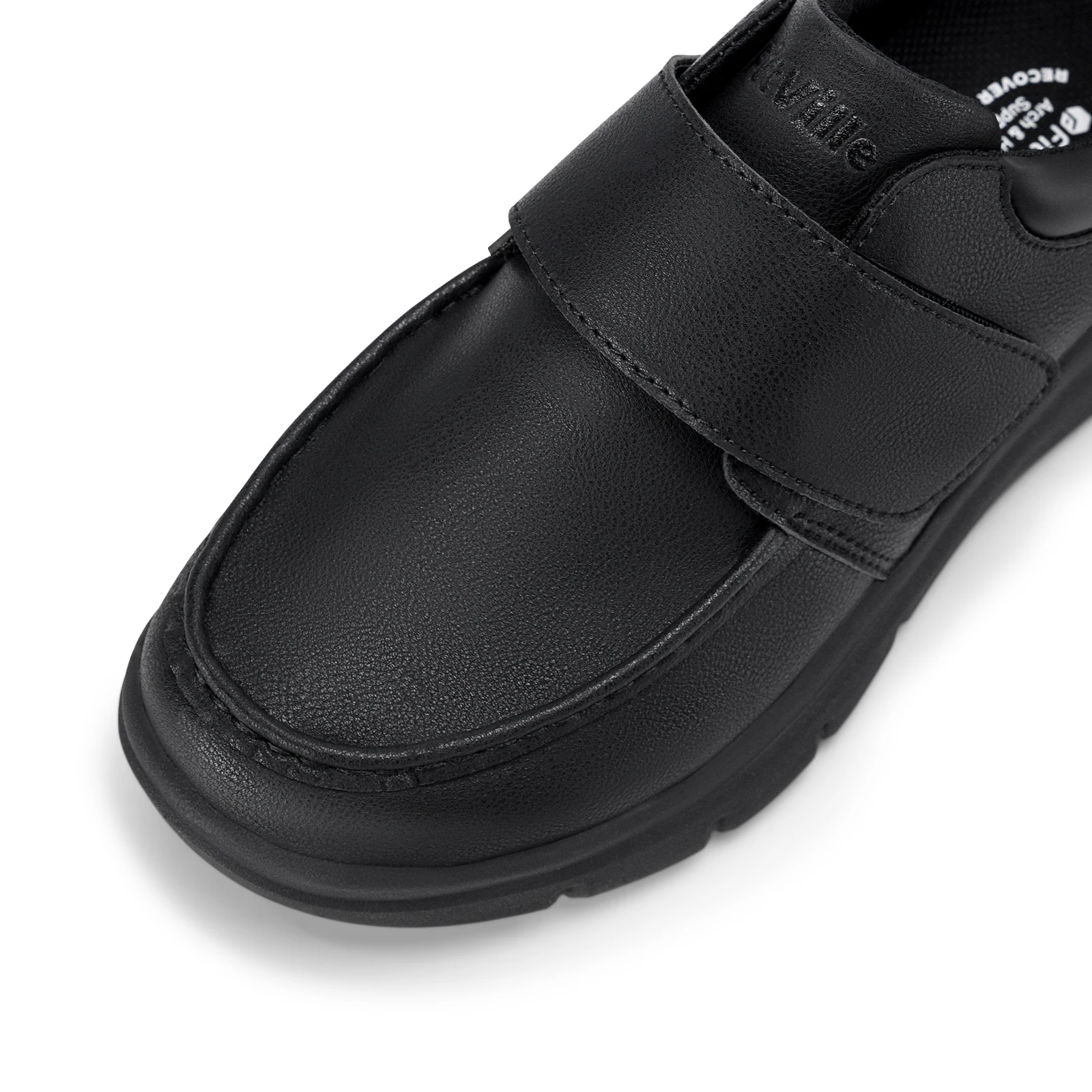 FitVille Wide Fit Men's Leather Shoes Diabetic Walking Shoes Oxford Shoes Formal Business Shoe Comfortable All Day Wear
