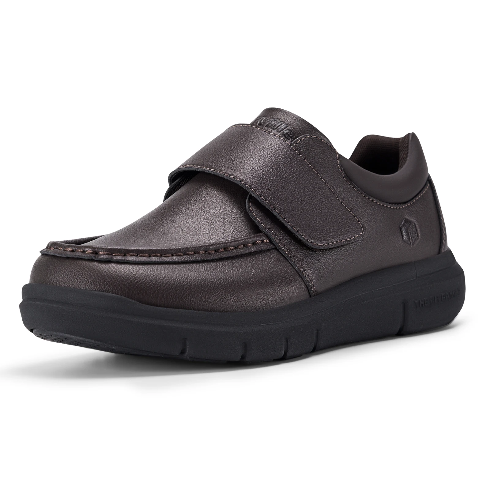 FitVille Wide Fit Men's Leather Shoes Diabetic Walking Shoes Oxford Shoes Formal Business Shoe Comfortable All Day Wear
