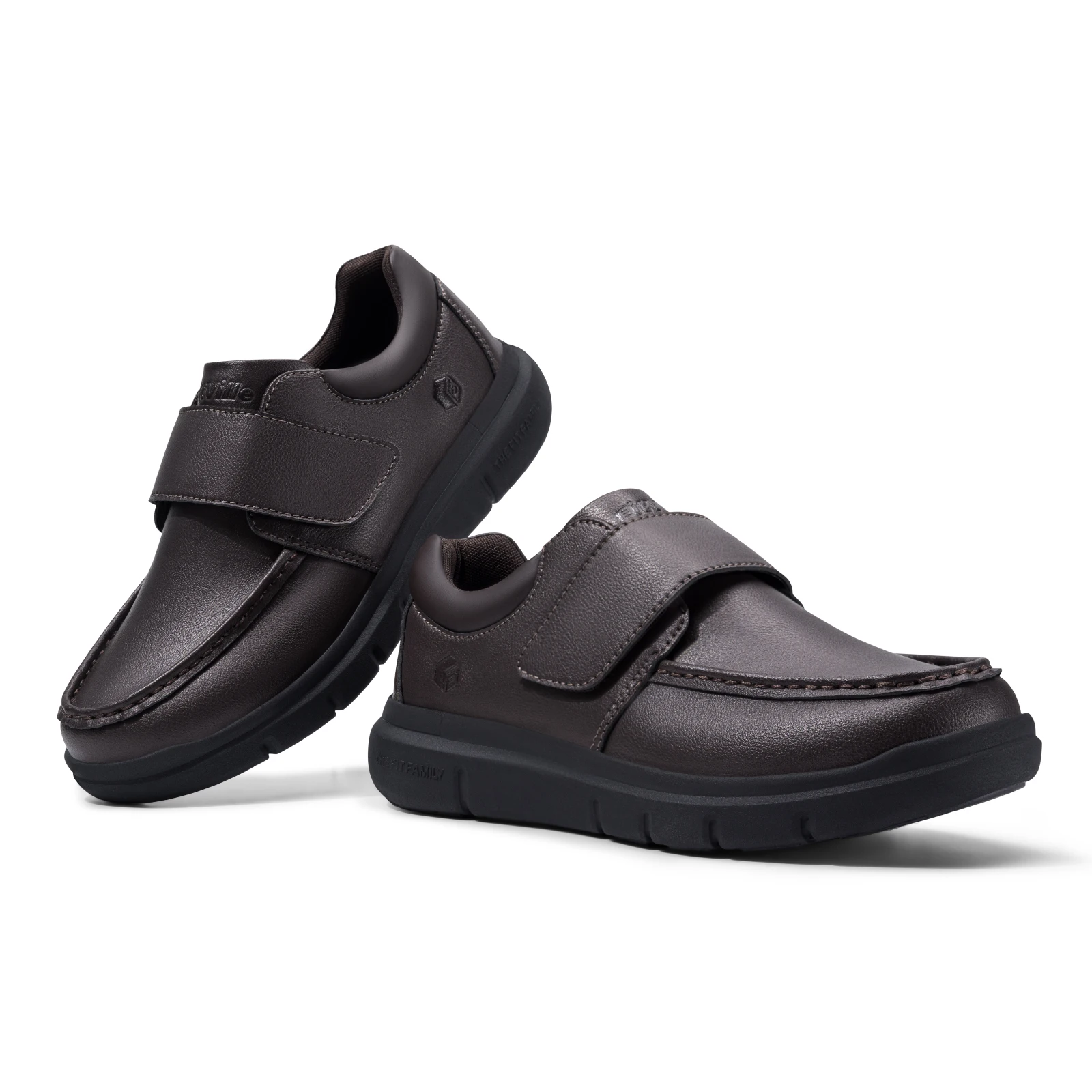 FitVille Wide Fit Men's Leather Shoes Diabetic Walking Shoes Oxford Shoes Formal Business Shoe Comfortable All Day Wear