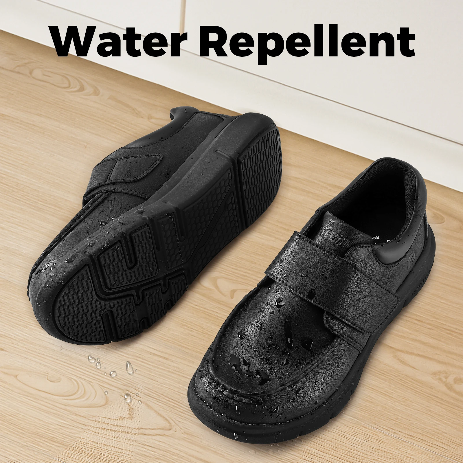FitVille Wide Fit Men's Leather Shoes Diabetic Walking Shoes Oxford Shoes Formal Business Shoe Comfortable All Day Wear