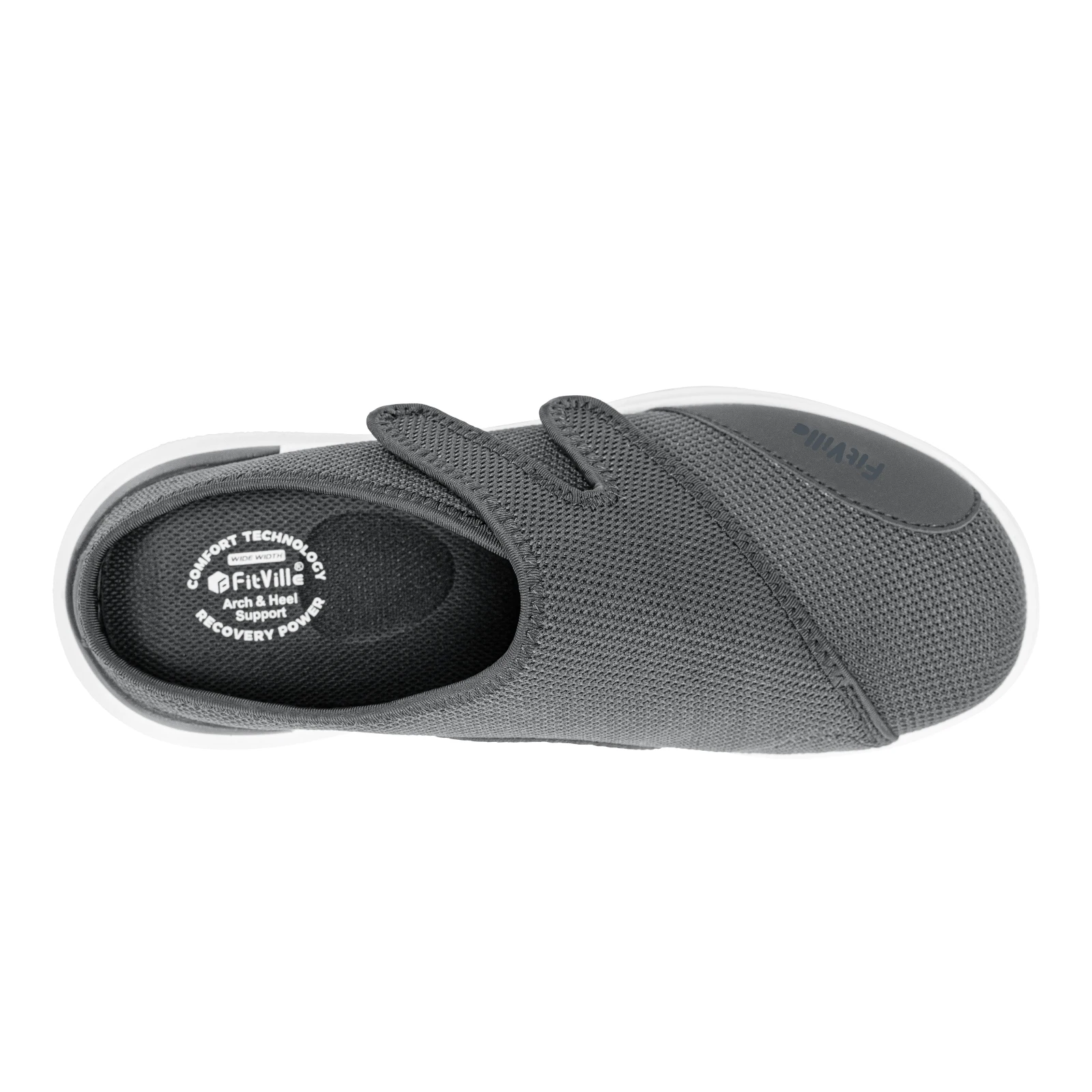 FitVille Men's Diabetic Shoes Orthopedic Slippers with Arch Support Extra Wide Toe Slip-On Sandals All-Day Comfort Swollen Feet