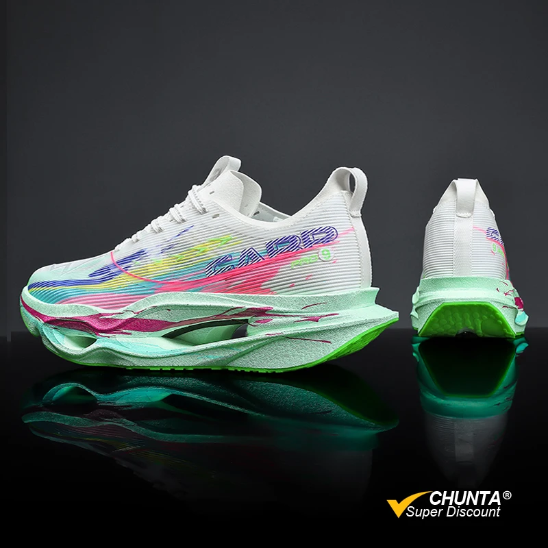 Men Running Shoes Carbon Board Marathon Speciality Sports Breathable Lightweight Women's Comfortable Athletic Sneakers