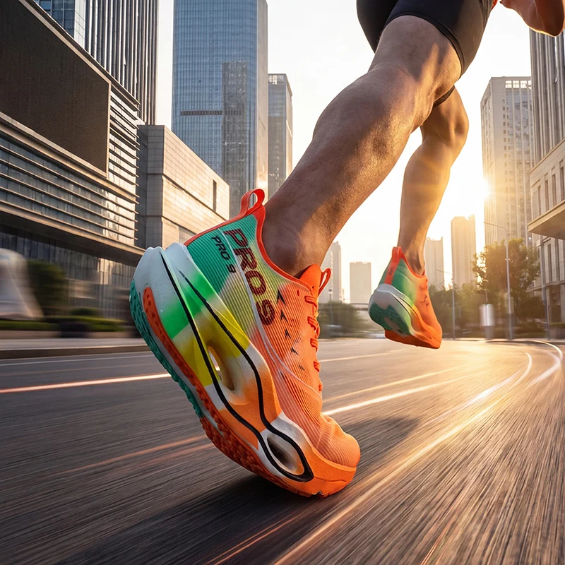 Men Running Shoes Carbon Board Marathon Speciality Sports Breathable Lightweight Women's Comfortable Athletic Sneakers