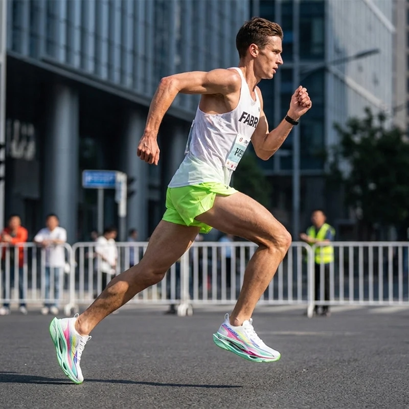 Men Running Shoes Carbon Board Marathon Speciality Sports Breathable Lightweight Women's Comfortable Athletic Sneakers