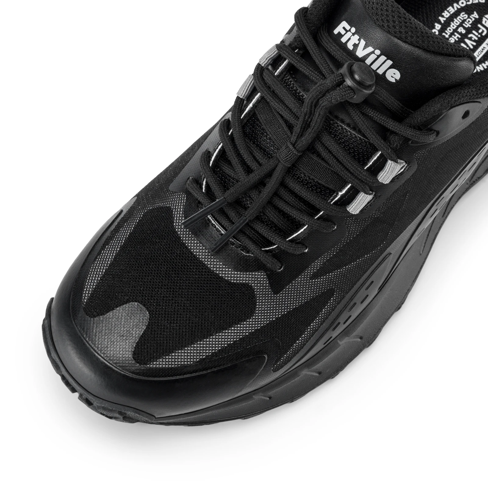Fitville Men's Slip-on Hiking Shoes Wide Toe Box Trekking Sneakers for Men with Arch Support Comfortable Non-Slip Walking Shoes