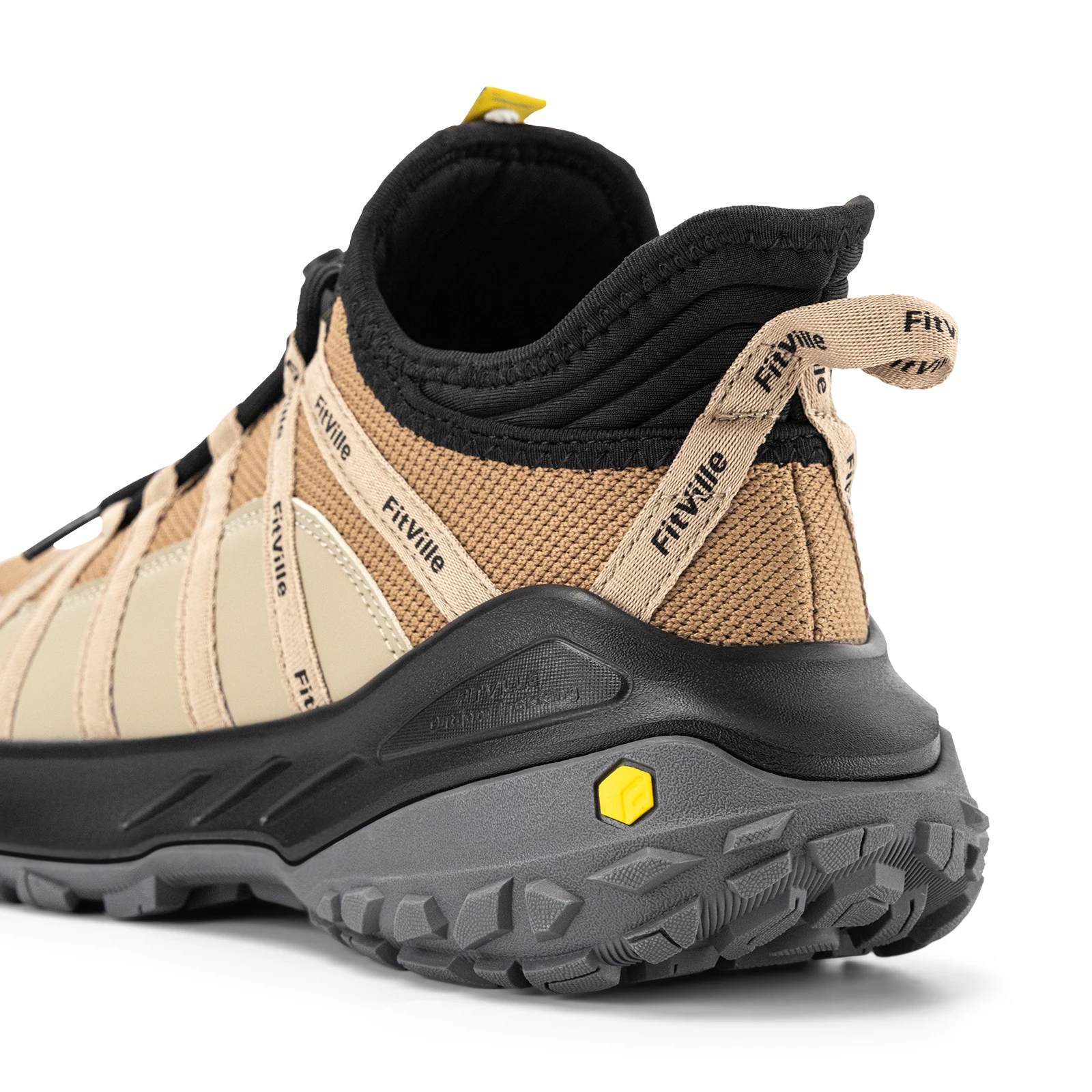 Fitville Men's Slip-on Hiking Shoes Wide Toe Box Trekking Sneakers for Men with Arch Support Comfortable Non-Slip Walking Shoes