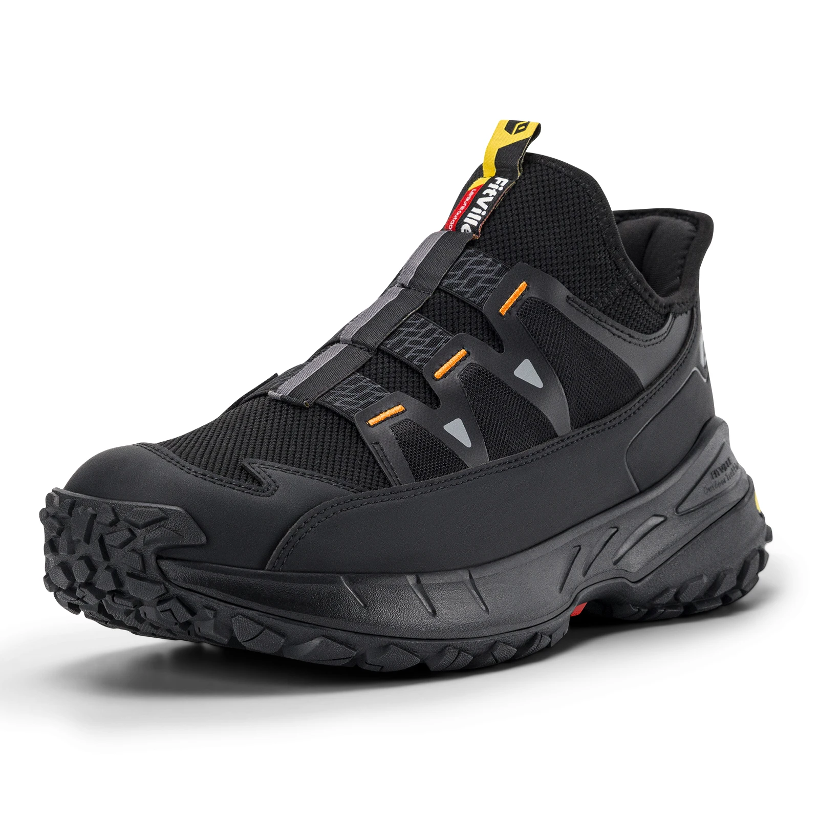 Fitville Men's Slip-on Hiking Shoes Wide Toe Box Trekking Sneakers for Men with Arch Support Comfortable Non-Slip Walking Shoes