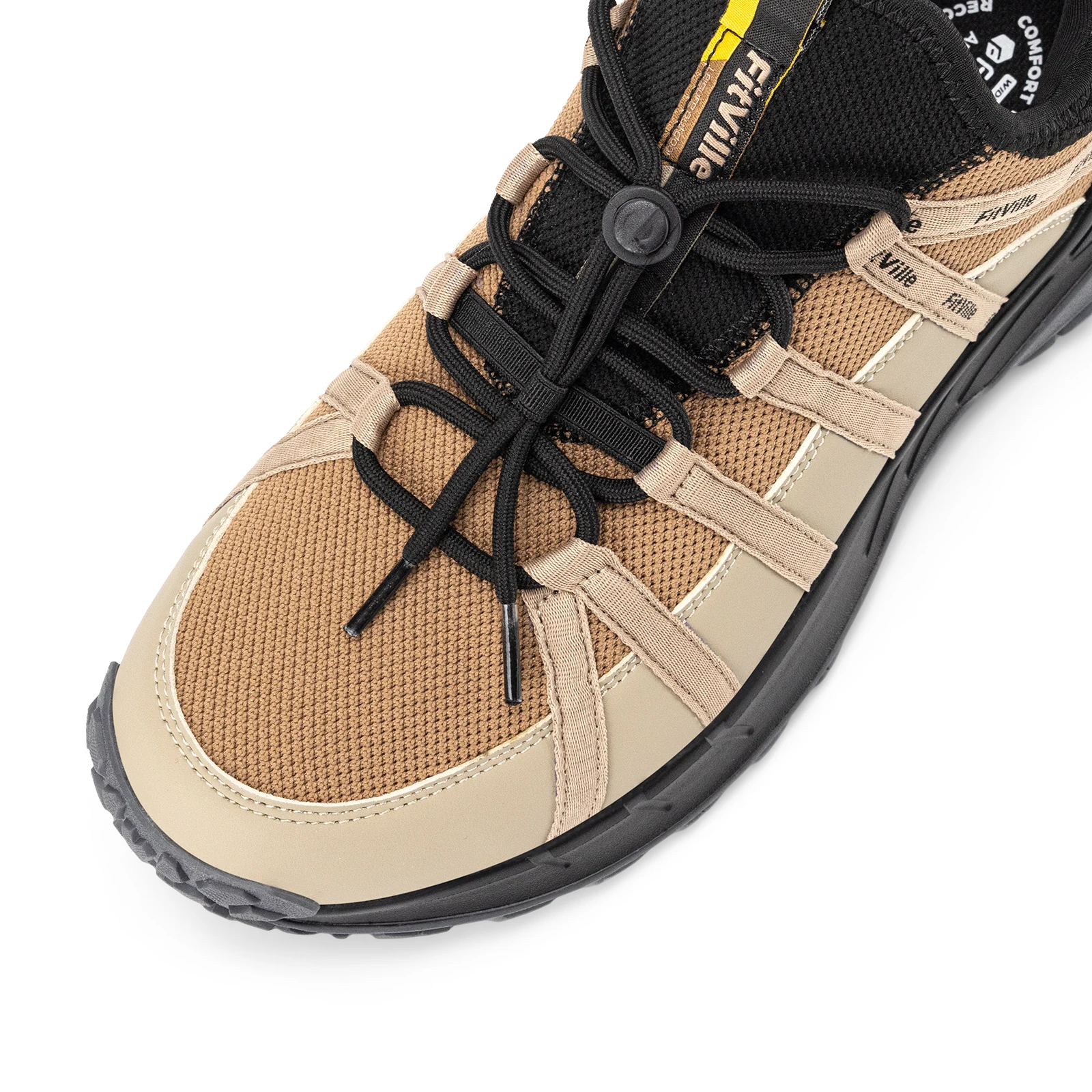 Fitville Men's Slip-on Hiking Shoes Wide Toe Box Trekking Sneakers for Men with Arch Support Comfortable Non-Slip Walking Shoes