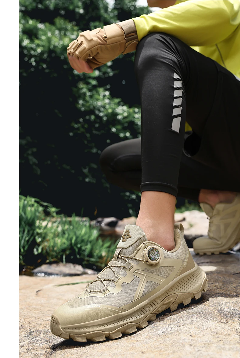 Men's Plus Size Waterproof Hiking Shoes Four Seasons Non-Slip Outdoor Walking Shoes Youth Casual Sports Running Shoes Sneakers